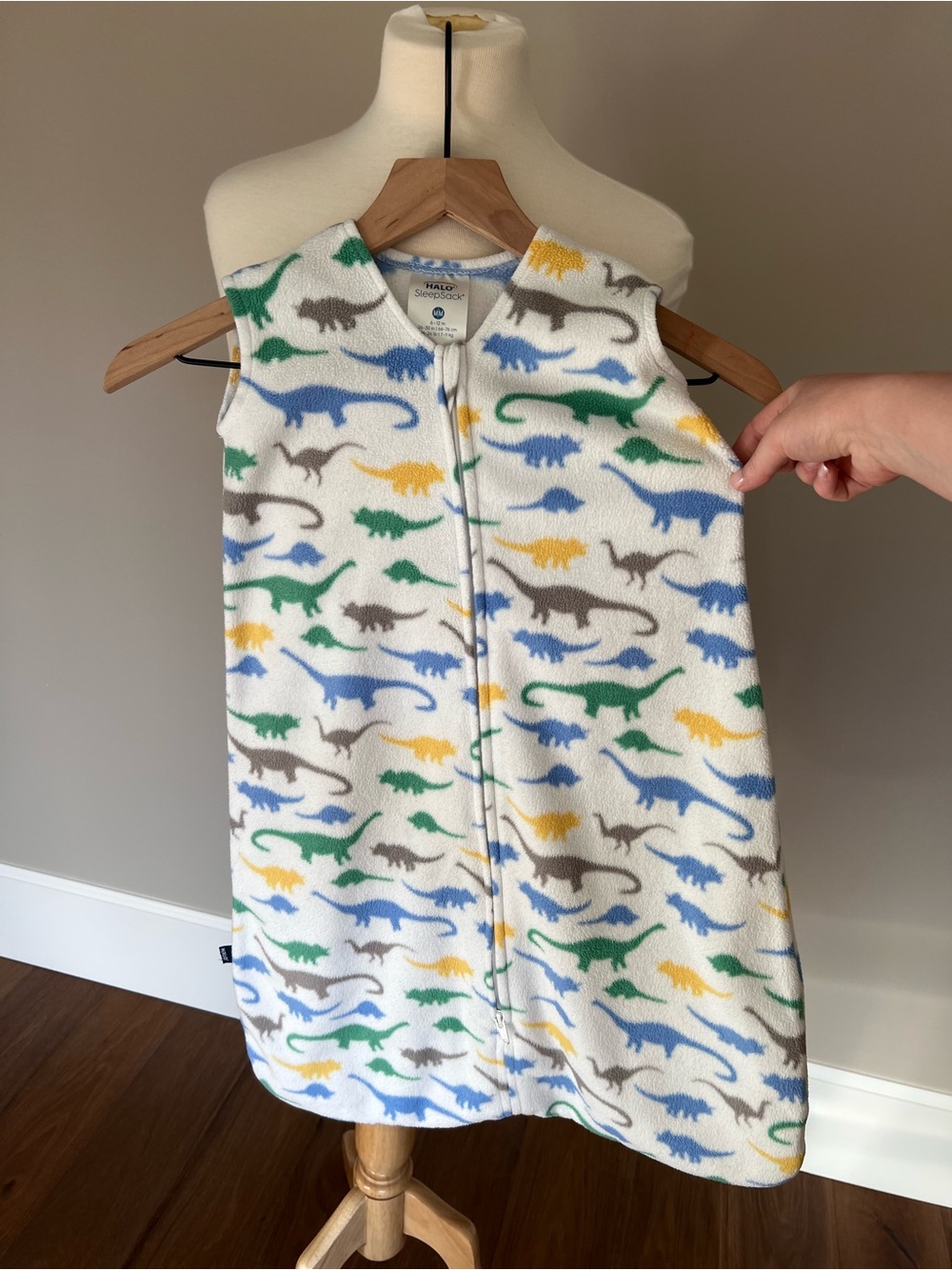 Halo Dinosaurs Micro-Fleece Sleepsack TOG 1.0 Size 6-12 Months